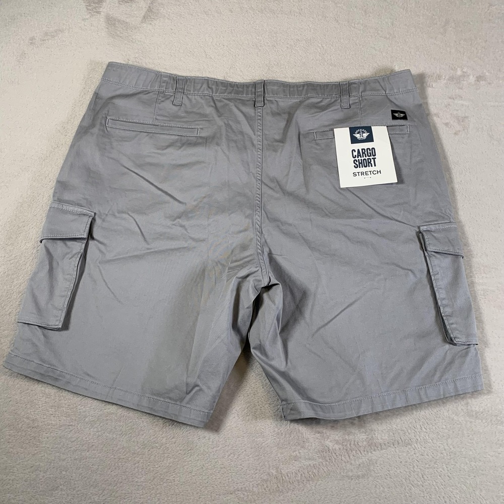 Dockers Cargo Shorts Mens‎ 42 Gray Flex Comfort Stretch Pockets Casual Outdoor